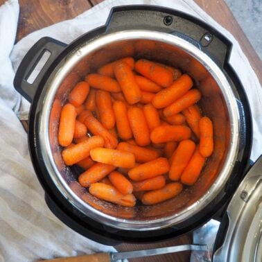 Cooked paleo glazed carrots in an instant pot.