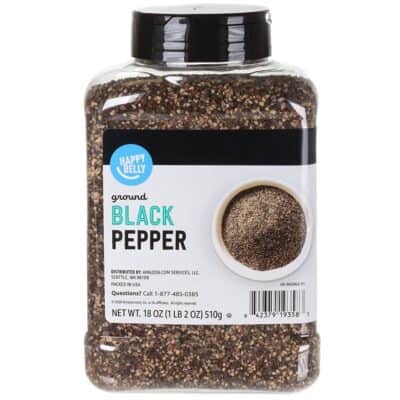 Happy Belly Coarse Ground Black Pepper.