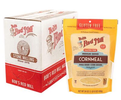 a box of gluten-free cornmeal