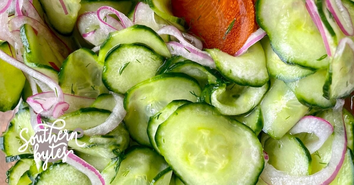 Easy Cucumber Salad Recipe - Southern Bytes